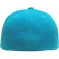 thumbnail image 4 of Solid Flat Brim Bill Fitted Baseball Cap, 4 of 6