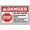 Warning Sign 2, variant on Construction Area Do Not Enter Sign 8"x12", Aluminum Tin Warning Signs for Home Outdoor Garden, Durable Safety Sign for Construction
