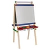 KidKraft Wooden Artist Easel with Paper Roll with Paper Roll, Three Plastic Paint CUps and Two Storage Trays