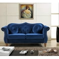 thumbnail image 4 of Uspridefurniture Carbon Classic Nail - head Chesterfield 2 Piece Living Room Set Blue, 4 of 5