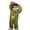 Dark Green, variant on Monster Onesie Pajamas - Silly Big Mouth Monster Onesie Sleepwear, Funny Monster Hooded Fleece Robe Wine 120