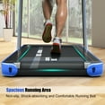 thumbnail image 5 of Gymax 2 in 1 Folding Treadmill 2.25HP Running Machine w/ Dual Display Blue, 5 of 9