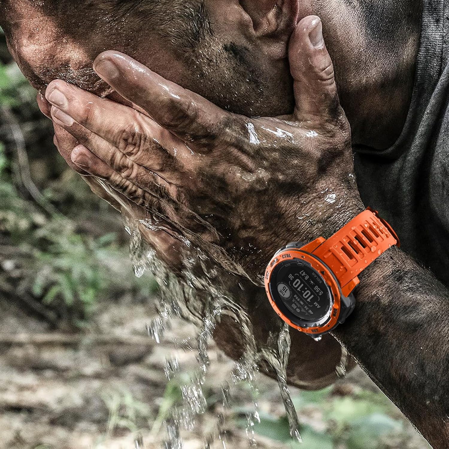 Flame Red Garmin Tide Watch Instinct 2X Solar Flame Red NavWorld