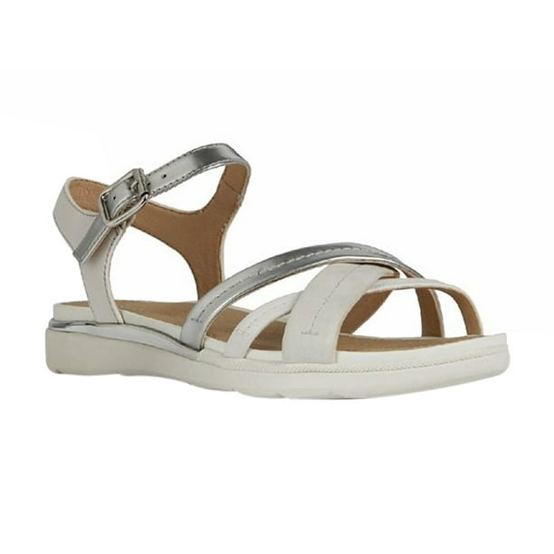 motivo Duplicar combinar Geox Womens Hiver Leather Sandals - Walmart.com