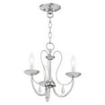 thumbnail image 6 of Livex Lighting - Mirabella - 3 Light Chandelier in Farmhouse Style - 14.5 Inches, 6 of 8