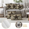 thumbnail image 6 of Vintage Farmhouse Outdoor Waterproof Pillow Covers, Rustic Western Texas Star Shabby Art Decorative Rectangle Throw Pillowcase Sofa Cushion Sham for Patio/Couch/Chair, 20"x12" 2 Pack, 6 of 8