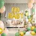 thumbnail image 4 of Mocsicka Oh Baby Sage Green Baby Shower Decorations 71 Pcs Balloons Set for Boy Baby Shower Sage Green Balloon Arch Kit Woodland Party Decorations Oh Baby Balloons Backdrop, 4 of 6