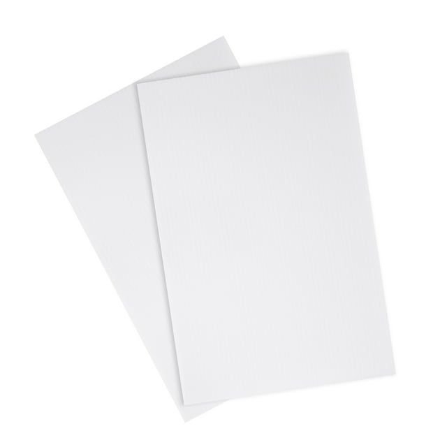 Corrugated Plastic Sheets,3mm White Blank Yard Lawn Signs,8 Inch x 12 Inch,Waterproof Sign Blank Board 2pcs