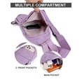 thumbnail image 3 of Deago Small Sling Backpack Crossbody Bag for Women Men Casual Chest Daypack Shoulder Bag for Travel Outdoor Hiking - Purple, 3 of 8