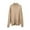 Khaki, variant on GigrtiJin Women Turtleneck Knit Sweater Oversized Long Sleeved Solid Color Sweater Tops Casual Comfy Loose Blouse