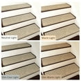 thumbnail image 6 of PURE ERA Bullnose Carpet Stair Treads Cover 9.5"x30"x1.2"14pcs With 1pcs Matching Landing Mat 2'x3'For wooden stair steps(Cream Gray,Mini Diamond Trellis), 6 of 13