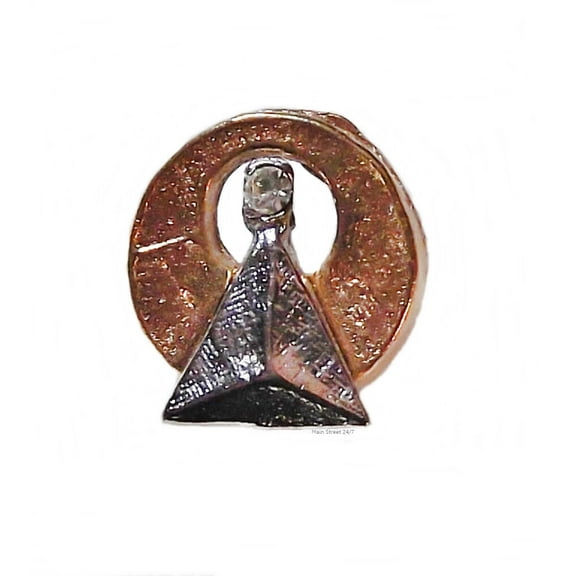 Star Trek Original Series Mini Vulcan IDIC Silvertone/Goldtone Medium Pin