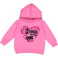 thumbnail image 2 of Inktastic In October We Wear Pink Breast Cancer Awareness Heart Toddler Hoodie, 2 of 4
