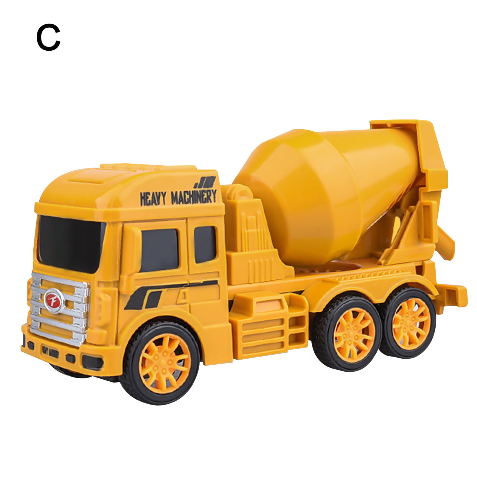 Kids Alloy Mixer Truck Model Simulated Pull-Back Mixing Cement Tank Engineering Car Toy 