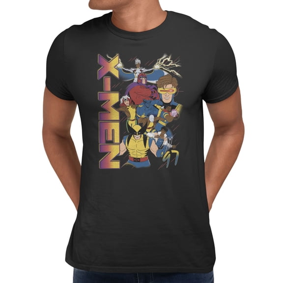 Marvel X-Men '97 Group Up Men's T Shirt (Black, S-XXXL)