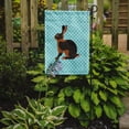 thumbnail image 2 of Carolines Treasures BB8137GF Tan Rabbit Blue Check Garden Flag, 2 of 3