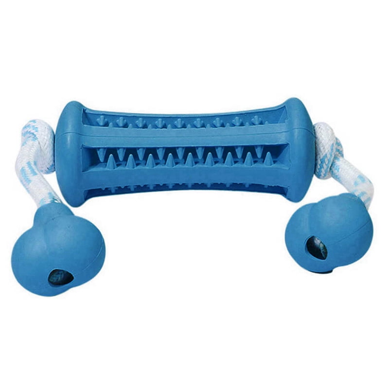 Pet Dogs Chew Rubber Toys Through Rope Resistant Interactive Toy To
