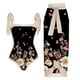 thumbnail image 1 of Traje De Baño Damas 2 piezas de traje de playa para mujer con cordones y vestido para deportes acuáticos (flor negra L) Ehuebsd Para Estrenar, 1 of 8