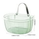 thumbnail image 3 of Cesta de pared para almacenar ajo, cebolla y jengibre | Organizador de cocina de plástico ABS transparente con orificios de drenaje | Especiero colgante para verduras y despensa | Juego de 1 pieza, 3 of 7