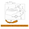 thumbnail image 3 of For 09-12 Flex Front Bumper Cover Upper Mounting Brace Bracket Plastic SET PAIR, 3 of 5