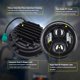 thumbnail image 3 of Faro delantero de moto LED de 7 pulgadas ALyoned para Harley Davidson, 3 of 7