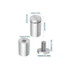 thumbnail image 2 of 40pcs Chapetones De 19x25mm Para Montaje De Herrajes Vidrio plata, 2 of 4