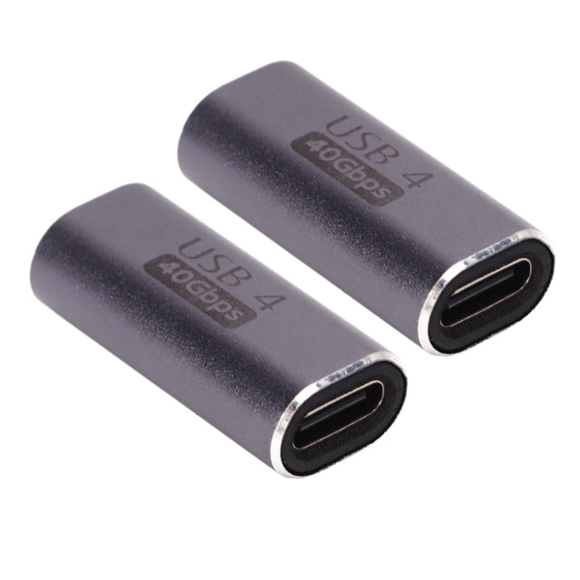 USB C To USB C Connector, Support 8K Straight 40Gbps Data Transfer Type C To Type C Adapter Female To Female For Laptop For Phone