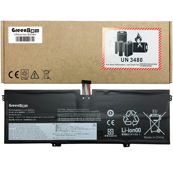 GREENTECH L17M4PH1 L17C4PH1 BATTERY FOR LENOVO YOGA C930-13IKB 81C4 81EQ 7.68V 60WH L17M4PH2 5B10Q82425 5B10Q82426 5B10W67273 SB10W67301