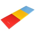 thumbnail image 6 of BalanceFrom 6 Ft. x 2 Ft. x 1.5 In. Three-Fold High Density Foam Folding Exercise Mat with Carrying Handles for MMA, Gymnastics and Home Gym, Multi-color, 6 of 10