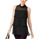 thumbnail image 1 of Alfani Blusa de punto con gradas para mujer, negro, 14 Alfani Tejer, 1 of 1