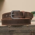 thumbnail image 2 of Fianmy Men's Full Grain Leather Belt for Jeans, 1.5" Handmade Casual Leather Belts for Men with Gift Box, 2 of 5