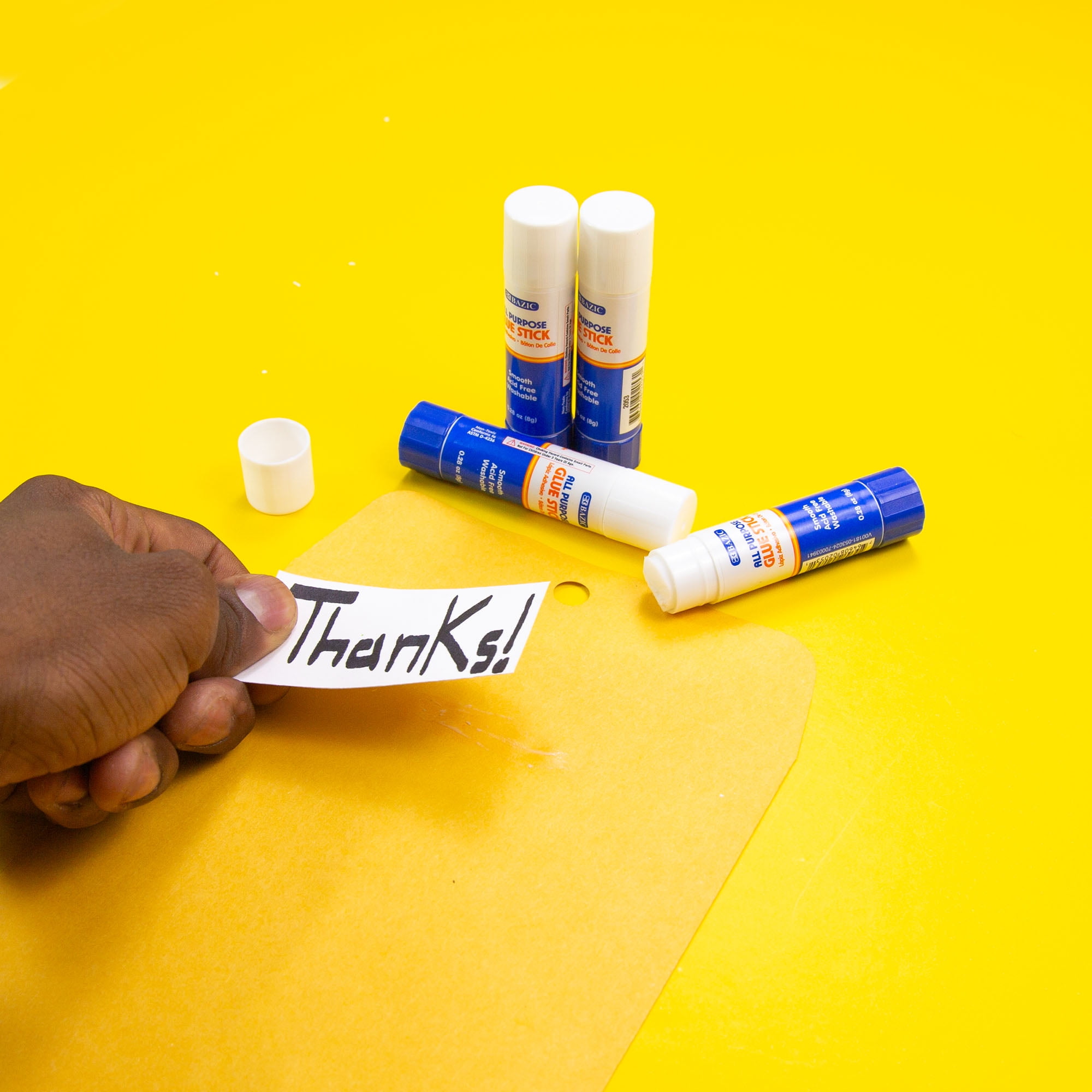 BAZIC Premium Glue Stick 8g, White Glue Sticks Acid Free (4/Pack), 24-Packs