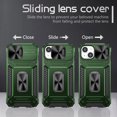 thumbnail image 6 of Decase for Apple iPhone 15 Plus (2023) Rugged Cover,With Slide Camera & Ring Kickstand Magnetic Car Mount ,Heavy Duty Dual Layer Hybrid Protective Phone Shell for iPhone 15 Plus,Darkgreen, 6 of 10