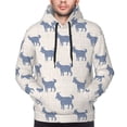 thumbnail image 4 of Hoodies for Men - Minimalist Plaid Cartoon Cute Goat Long Sleeve Comfrt Men'S Fashion Hoodies & Sweatshirts, Sweatshirts for Men Hoodies Pullover Clothing Clothes with Pouch, 4 of 7