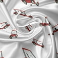 thumbnail image 7 of Ambesonne Golf Valance & Curtain, Carts Pattern Golfing Stroke, 55"x36", Red Charcoal Grey, 7 of 7