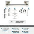 thumbnail image 4 of Amerock Appoint Polished Nickel 8 inch (203mm) Towel Bar, 4 of 7