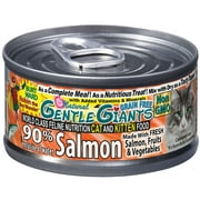 (24 Pack) Gentle Giants 90% Salmon Wet Cat Food, 3 oz. Cans