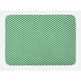 thumbnail image 1 of Abstract Green Bath Mat, Gingham Pattern Crossing Lines and Little Squares, Plush Bathroom Decor Mat with Non Slip Backing, 29.5" X 17.5", Forest Green Fern Green, by Ambesonne, 1 of 2