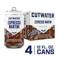 thumbnail image 3 of Cutwater Vodka Espresso Martini, 4 pack, 12 fl oz Aluminum Cans, 13% ABV, 3 of 12