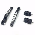thumbnail image 1 of HTT Motorcycle Black Zombie Pegs w/ Grooved Heel/Toe Shift Levers For Harley Davidson Fat Boy FLSTF 1980 and later, 1 of 6
