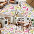 thumbnail image 6 of Happy Easter Area Rugs Collection 4'x6', Spring Bunny Colorful Eggs Flower Plaid Non Slip Indoor Rectangle Throw Runner Rug Floor Mat Carpet for Living Room Dining Table Bedroom Nursery, 6 of 9