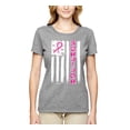thumbnail image 2 of Survivor Awareness Flag Awareness Womens Graphic T-Shirt, Heather Grey, Medium, 2 of 3