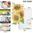 thumbnail image 2 of GZHJMY Yellow Sunflower Bouquet Hand Towels for Bathroom 1OO% Washcloth 2 pcs Face Towel 16 x 28 inch, Absorbent Soft & Skin-Friendly, 2 of 6