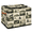 Multicolor 1, variant on CURLYOOT Retro Vintage Deers Moose Forest Storage Bin with Zipper Lid, Foldable Clothes Organizer Lidded Storage Baskets, Rectangular Box Closet Shelf Organizer
