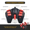 thumbnail image 3 of Top Race Jouet de Combat Télécommandé &ndash; Lot de 2 Robots RC Rouges et Bleus avec Lumières, Sons & Rotation 360&deg; &ndash; Ensemble de Jeu Interactif Intelligent pour Enfants &n, 3 of 7