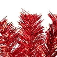 thumbnail image 4 of Northlight Artificial Tinsel Christmas Tree - 6' - Red - Unlit, 4 of 6