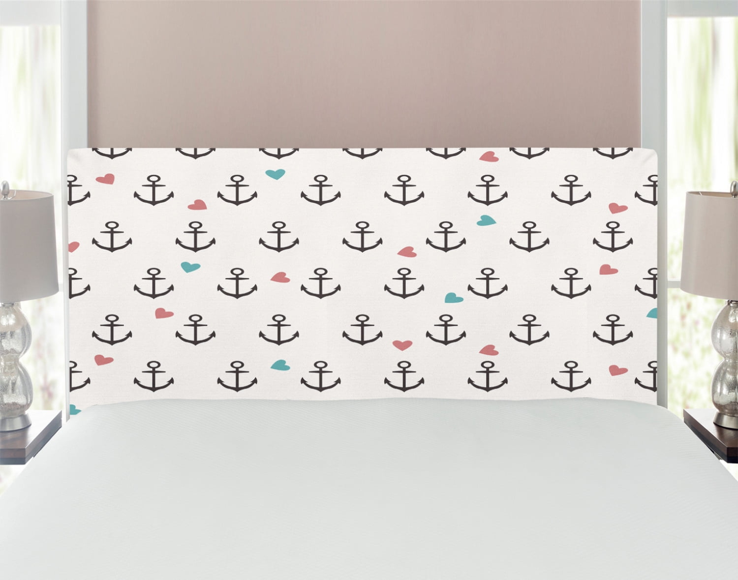 Anchor Headboard, Anchors and Colored Hearts Sailor Holiday Escape