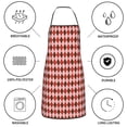 thumbnail image 6 of Sikiie Red and Brown Squares Aprons for Kitchen Cooking Aprons, Chef Apron for Men Women Chef, 6 of 7
