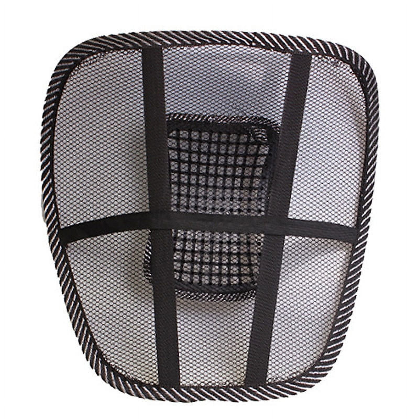 New Car Seat Office Chair Massage Back Lumbar Support Mesh Ventilate  Cushion Pad Black Mesh Back