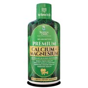 Tropical Oasis Advanced Liquid Calcium Plus Magnesium Citrate, Liquid Vitamin Supplement for Bone & Teeth, Muscle Function, Immune & Hormone Health, Orange Dreamsicle, 32 Fl Oz 64 Servings